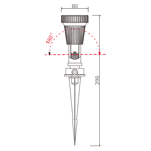 GU10 garden light fixture IP65 waterproof plastic lamps 1.jpg