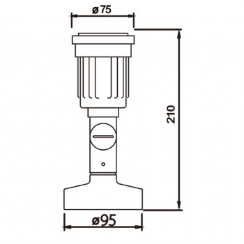 External lighting wall lamps E27 PAR38 bulb not included